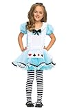 Adorable Alice Cute Kids Holiday Party Costume (Blue/White;Child Small)