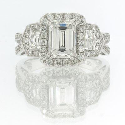 2.75ct Emerald Cut Diamond Engagement Anniversary 