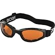 Bobster Crossfire Folding Adult Cruiser Motorcycle Goggles Eyewear - Black/Amber