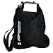WATERPROOF 5LTR FLAT BAG TRAVEL/BEACH (Black)