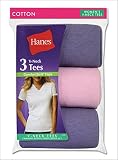 Hanes Women's Jersey V-Neck Tee - 3 Pack # 51W3AS