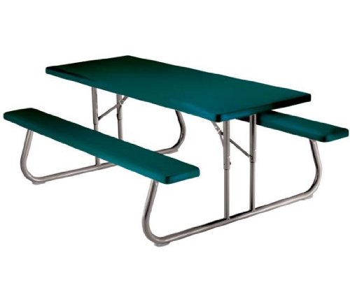 Lifetime 2123 Lifetime Heavy-Duty 6 ft Folding Picnic Table - Hunter Green