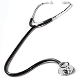 QUALITY DUALHEAD STETHOSCOPE by PRESTIGE MEDICAL USA IN BLACK