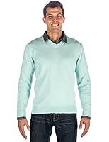 Noble Mount Men's 100% Cotton V-Neck Essential Sweater