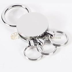 Silver Plated Valet Key Ring