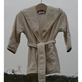 Organic/Fairtrade Childs Hooded Bath Robe 3-5 Years