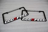 Godspeed License Plate Frame Holder (Set of Two) Made of Plastic