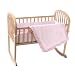 American Baby Company Heavenly Soft Minky Dot 3-Piece Cradle Set, Pink