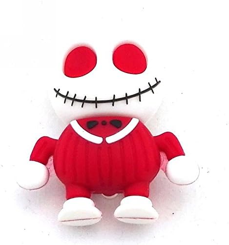 Hengyouyuan 64GB Red Pendrive Skull Face USB Flash Drive Memory Thumb Stick, Good Gift Idea, Little Chain included as Pendant