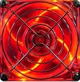 Cables Unlimited 80mm with Red LEDfts on Outer Sleeve Case Fan - FAN-3110-LEDR2 (Clear)