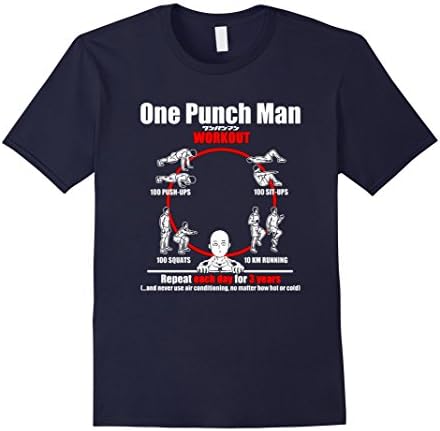 Men's Saitama shirt for men 3XL Navy