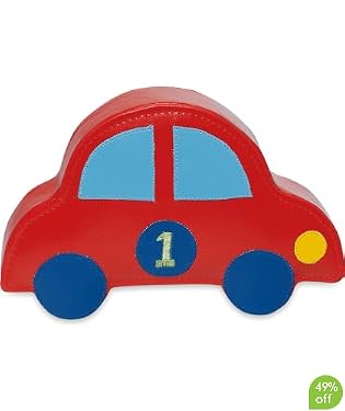 car bookends - red