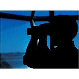 photographie air traffic controller watch with binoculars est disperible en (L x H): 40 x 30 cm d...