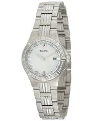 Bulova Womens 96R136 Diamond Case Mother-Of-Pearl Dial Bracelet Watch