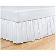King White Fitted Bed Ruffle