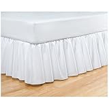 Queen White Fitted Bed Ruffle