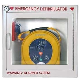 Alarmed AED Defibrillator Wall Mounted Storage Cabinet Fit for Phillips and Most Major Brands