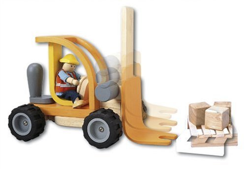 Childrens Toyshop  Toys : Plan Toys - Forklift and Driver