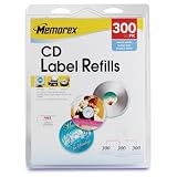 CD/DVD White Matte Labels- 300