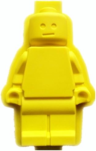 I Love Ice Candy Molds &amp; Ice Trays - Large Lego Minifigure Cake Pan (Yellow)