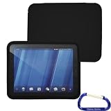Gizmo Dorks Silicone Skin Cover (Black) with Carabiner Key Chain for the HP TouchPad