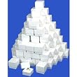 100 White Ring Gift Boxes Jewelry Showcase Displays