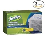 Swiffer Sweeper Professional X-Large Dry Sweeping Cloths, Mop and Broom Floor Cleaner Refills, 16-Count (Pack of 3) (Packaging May Vary)