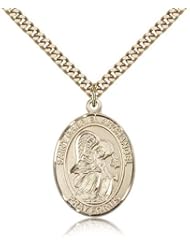 St. Gabriel the Archangel Medal, Gold Filled, Large, Quarter Size