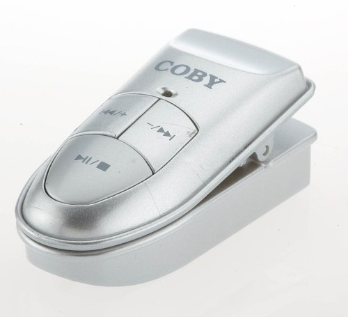 Coby MP-C582 Clip MP3 Player 1 GB - Silver