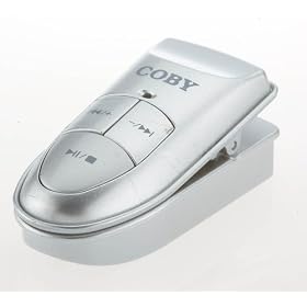 Coby MP-C582 Clip MP3 Player 1 GB - Silver