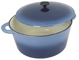 Tradifonte - 503368 - Cocotte Ronde - Bleu Flamme - 2,5 L - Diamètre : 21 cm