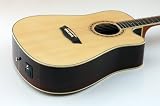 NEW WASHBURN TAHOE SERIES WD20SCE ACOUSTIC ELECTRIC CUTAWAY GUITAR w/ FISHMAN EQ