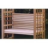 Western Red Cedar Wood Outdoor Garden Arbor Bench by All Things Cedar