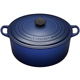 Le Creuset Enameled Cast-Iron 7-1/4-Quart Round French Oven, Cobalt Blue