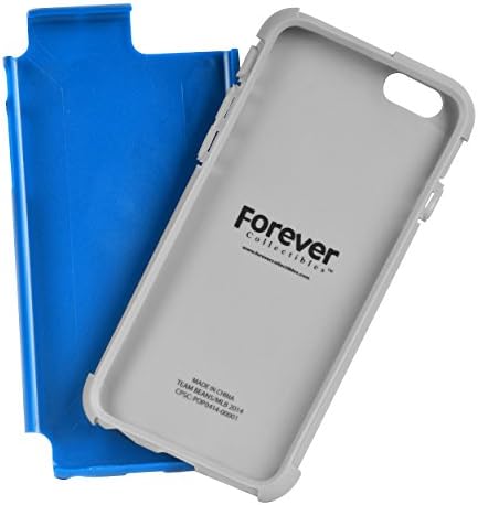 Forever Collectibles Official Licensed NFL Dual Hybrid 4.6" iPhone 6 Rugged Case - Retail Packaging (Detroit Lions)
