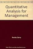 Quantitative analysis for management
