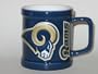 ST. LOUIS RAMS Ceramic Sculpted (2 ounce) SHOT MUG