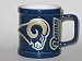 ST. LOUIS RAMS Ceramic Sculpted (2 ounce) SHOT MUG