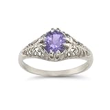 Mythical Amethyst Ring in .925 Sterling Silver