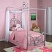 Powell Princess Rebecca Sparkle Silver Canopy Bed, Twin