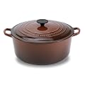 Le Creuset Enameled Cast-Iron 5-1/2-Quart Round French Oven, Chestnut