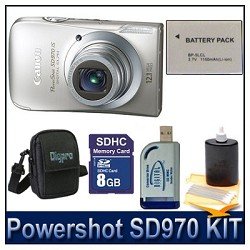 Canon PowerShot SD970 IS Digital Camera, 12.1 MP, 5x Optical Zoom, 3