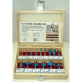 15 Pcs Carbide Router Bit Set by 