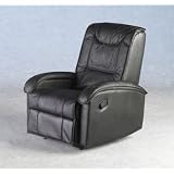 GENUINE LEATHER HIDE RECLINER CHAIR