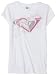 Roxy Girls 7-16 "Talk Time" Baby Tee,White W/ Contrast,XL (16)
