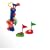 Kindergolfset mit Schl�gern und Puttingloch blau