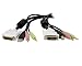 StarTech.com DVID4N1USB6 6 Feet 4-in-1 USB Dual Link DVI-D KVM Switch Cable with Audio and Microphone