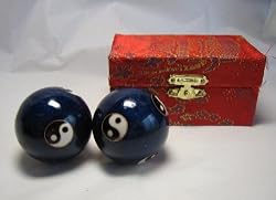 Blue Yin Yen Metal Balls Ancient Chinese Exercise