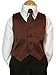 Brown Tuxedo Vest and Long Tie includes Trousers and Shirt