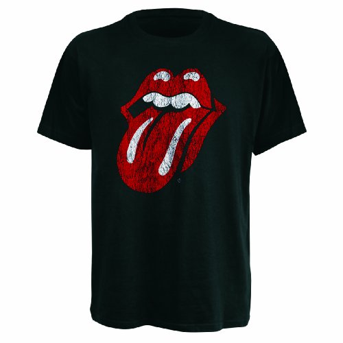 Bravado Herren T-Shirt The Rolling Stones - Classic Tongue, Gr. 52/54 (L), Schwarz (schwar Preisvergleich